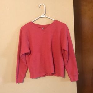 Uniqlo Coral Waffle Top